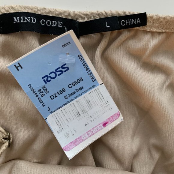 Mind Code Brown Tank Top Button-Down Dress - Picture 4 of 5